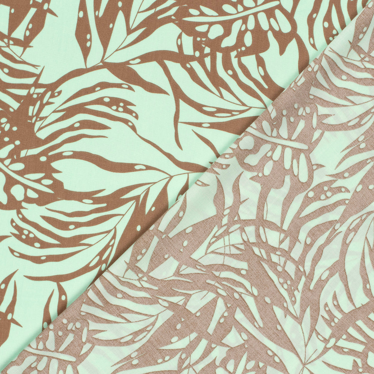 Leafy Escape Bamboo Poplin Fabric