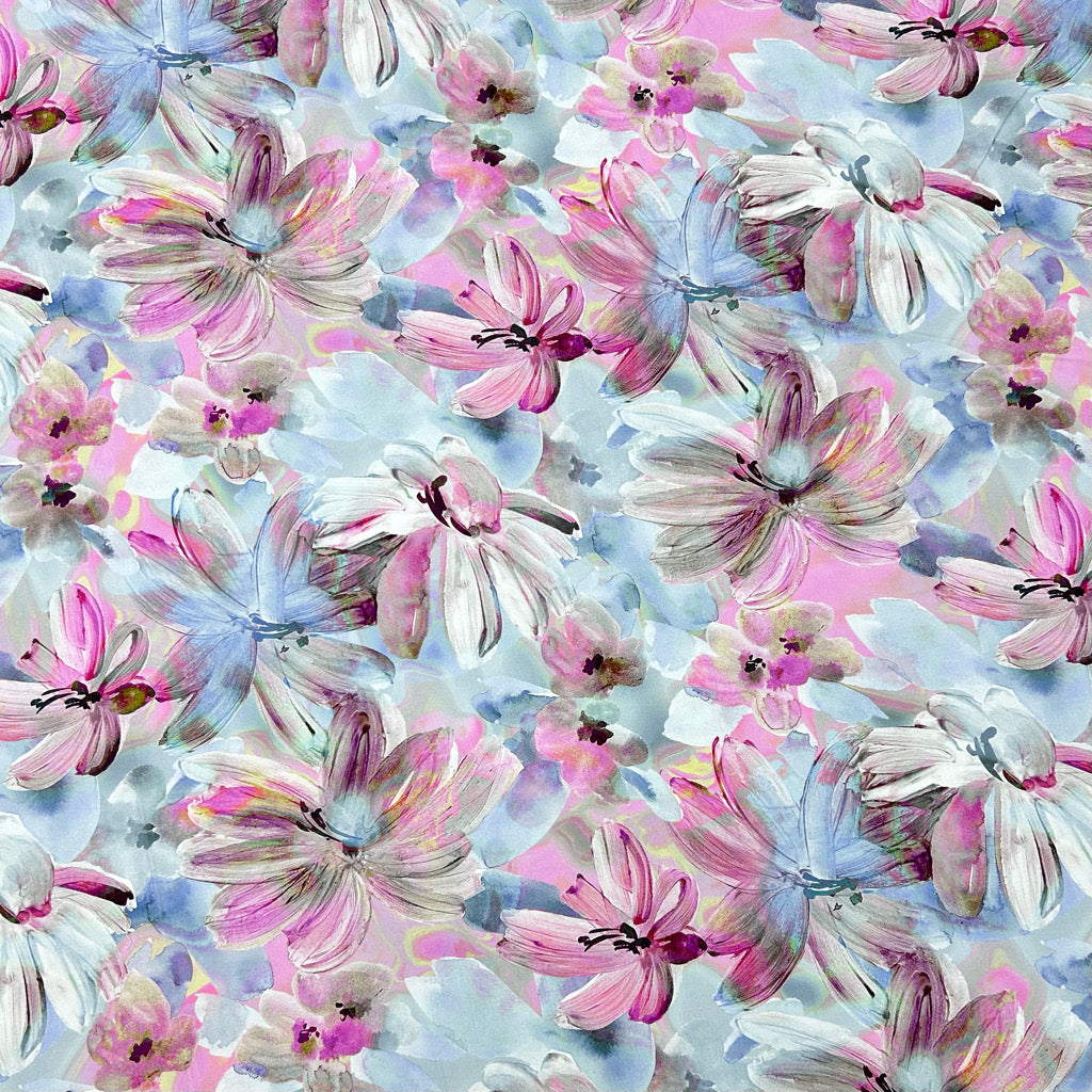 Ethereal Petals Viscose Fabric