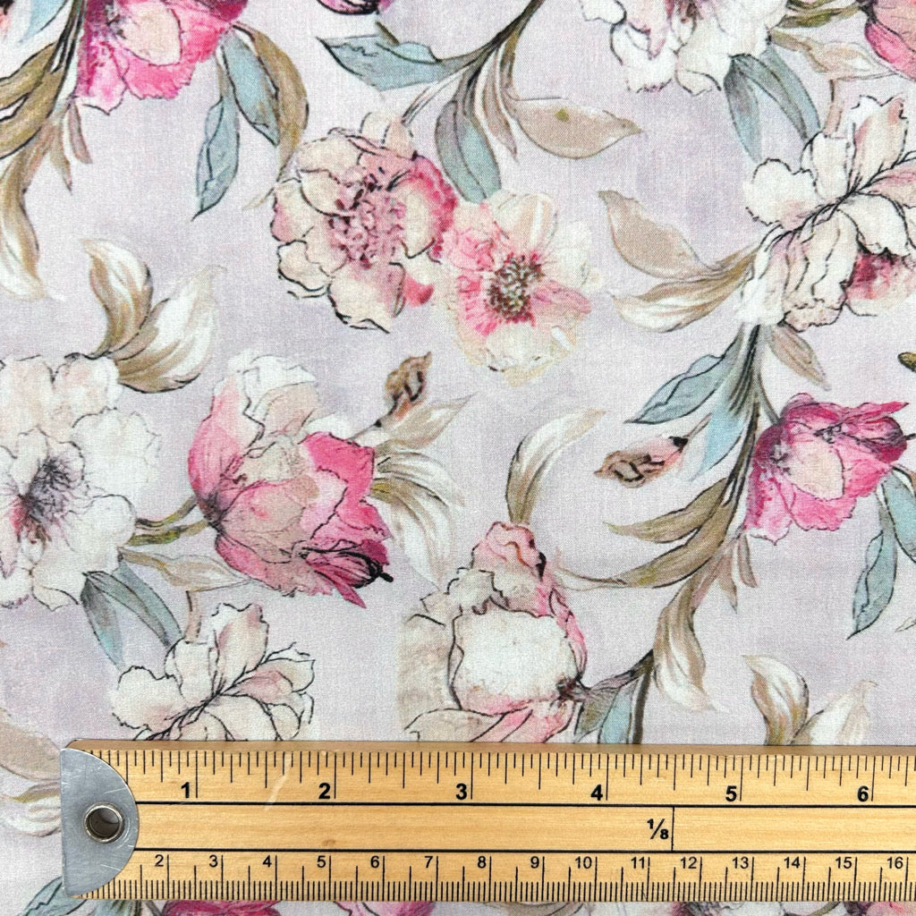 Delicate Petals Cotton Lawn Fabric