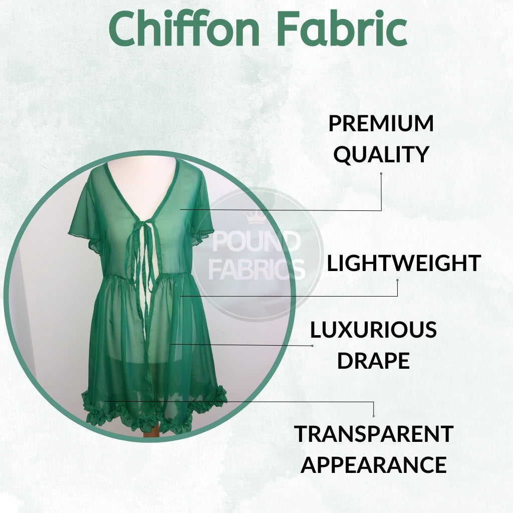 Plain Chiffon Fabric - Full 23m Roll