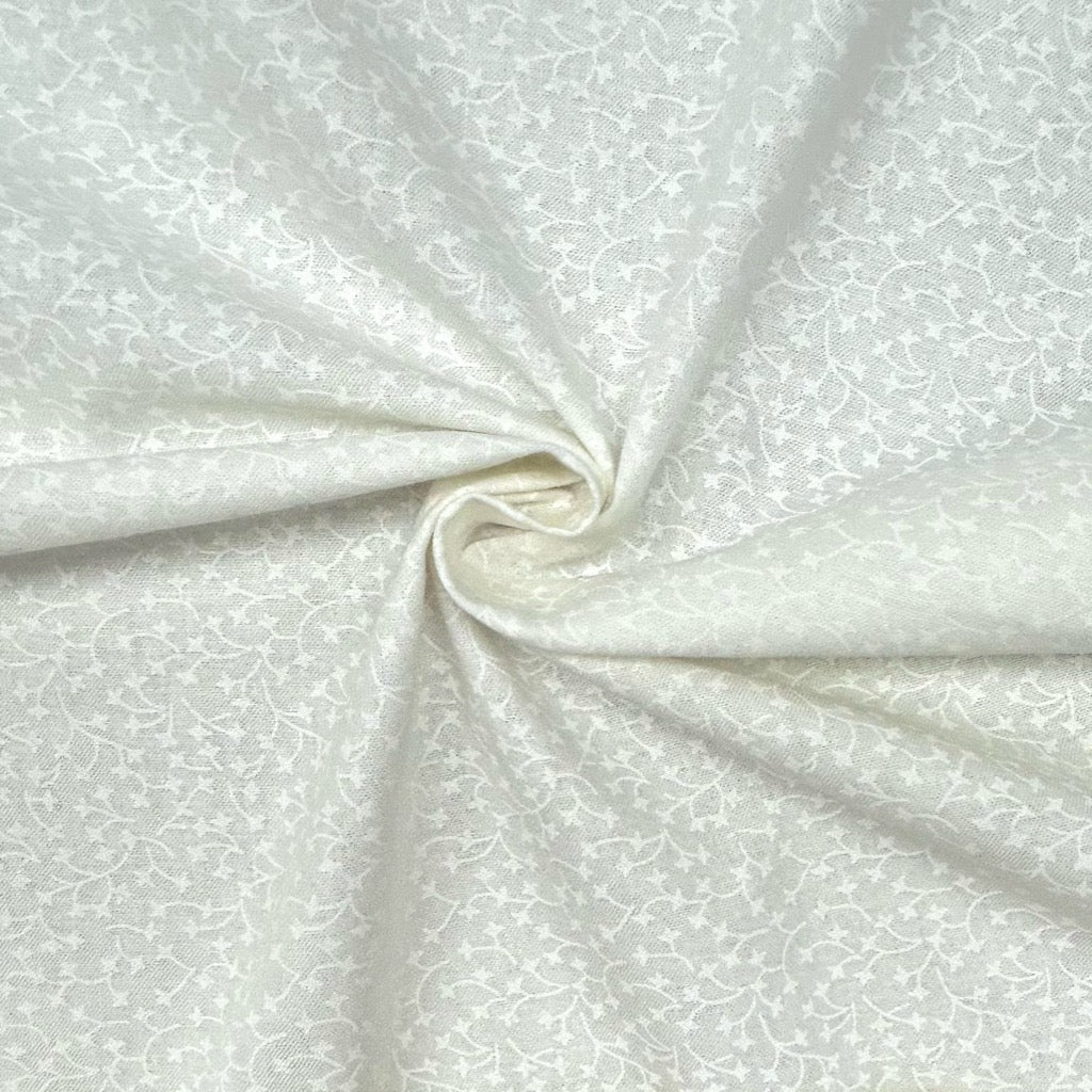 Frosted Vines Cotton Lacquer Fabric