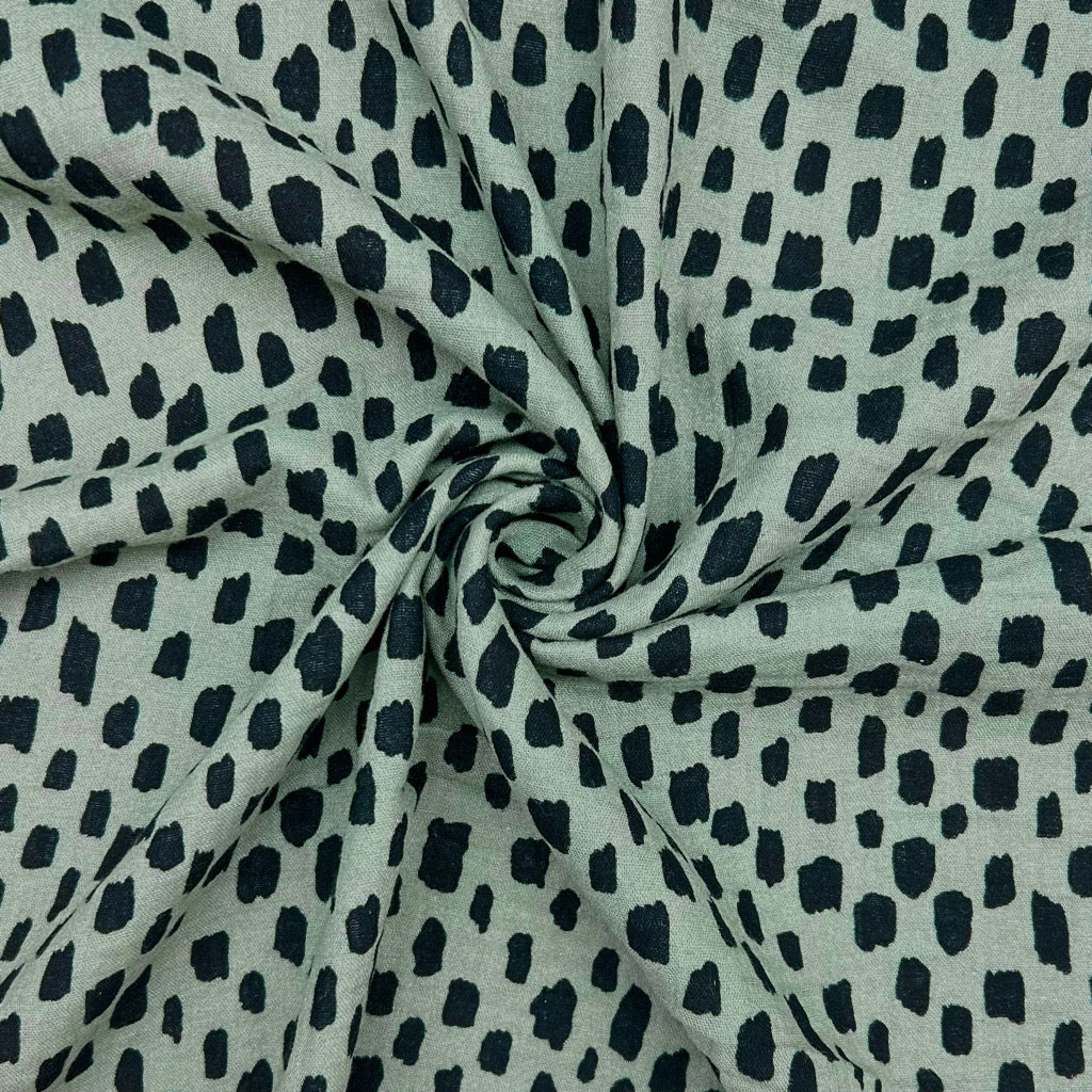 Abstract Glow Double Gauze Fabric