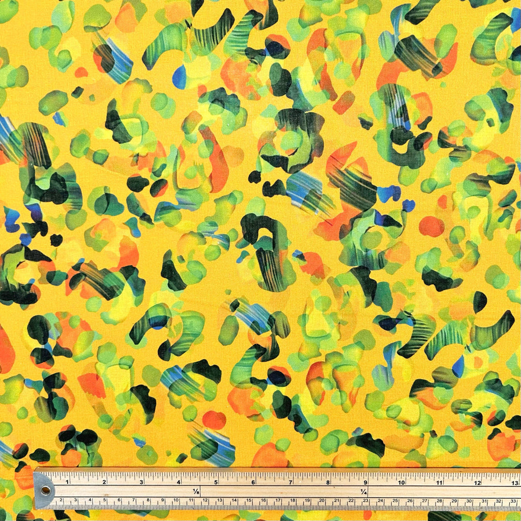 Lush Drops Cotton Linen Blend Fabric