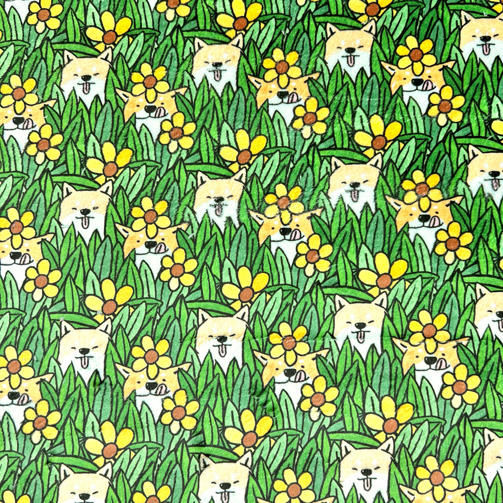 Shiba Snuggles Cuddle Fleece Fabric