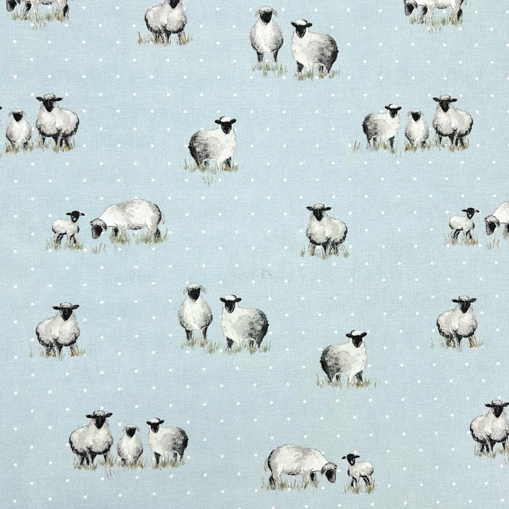 Counting Sheep Cotton Furnishing Fabric