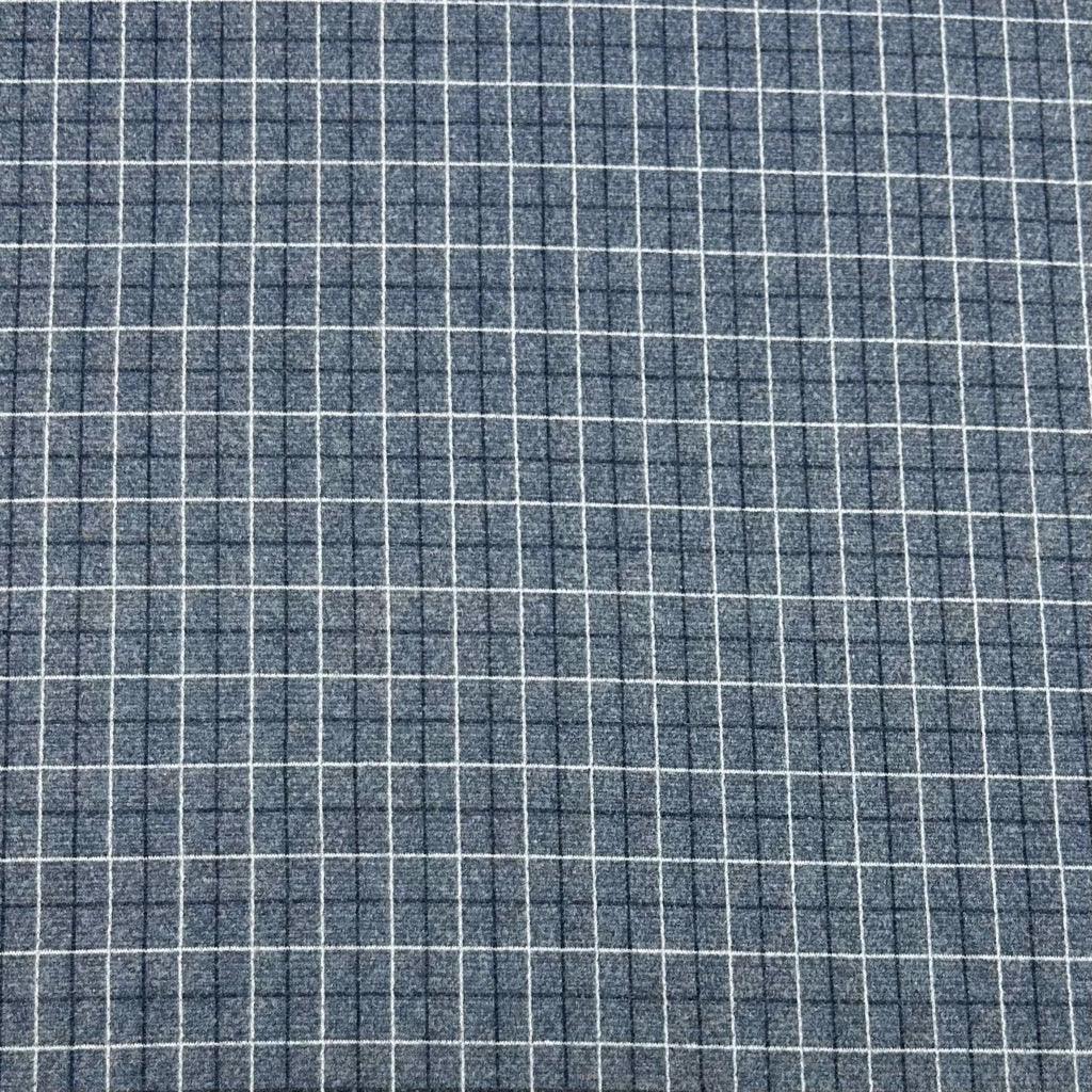 Checkered Soft Wool Touch Fabric - Pound Fabrics