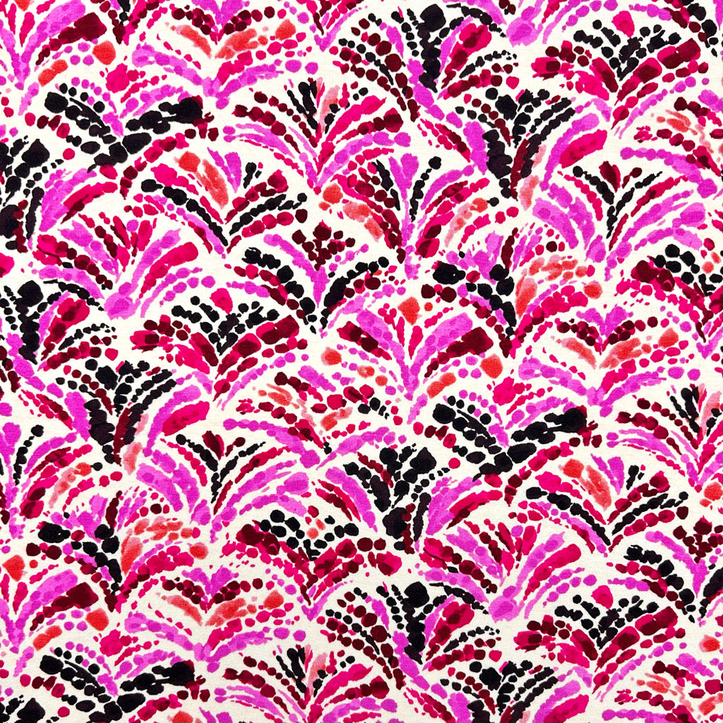 Wild Flourish Viscose Jersey Fabric
