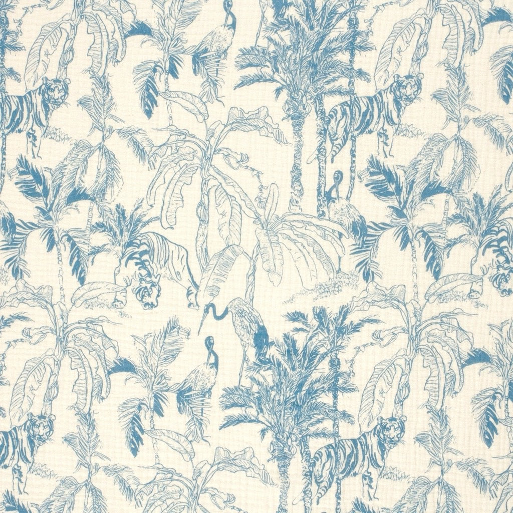 Palm Paradise Double Gauze Fabric