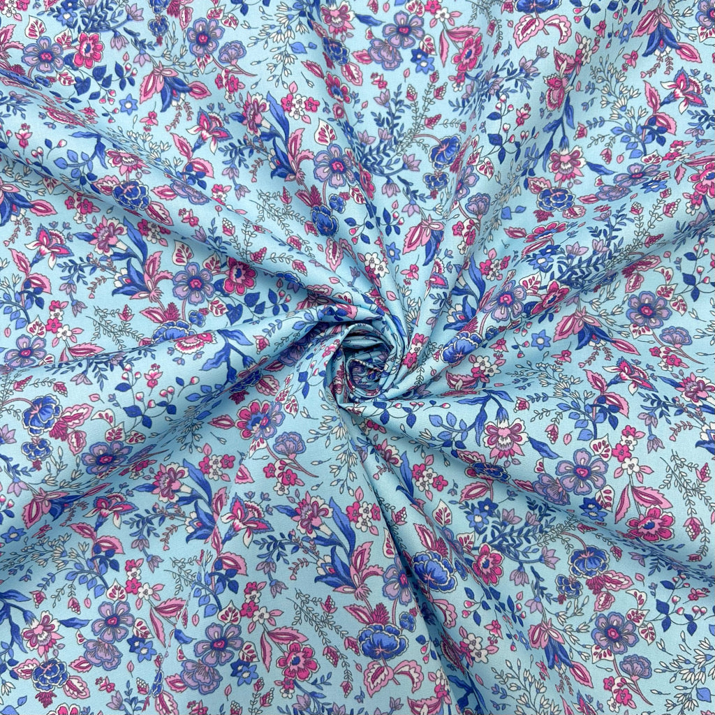 Abstract Gardens Rose &amp; Hubble Cotton Poplin Fabric