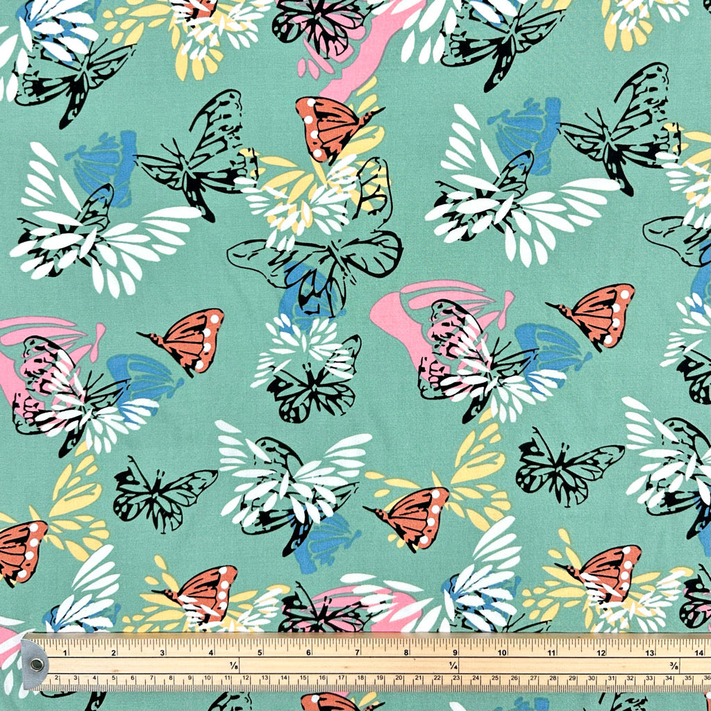 Butterfly Breeze Viscose Fabric