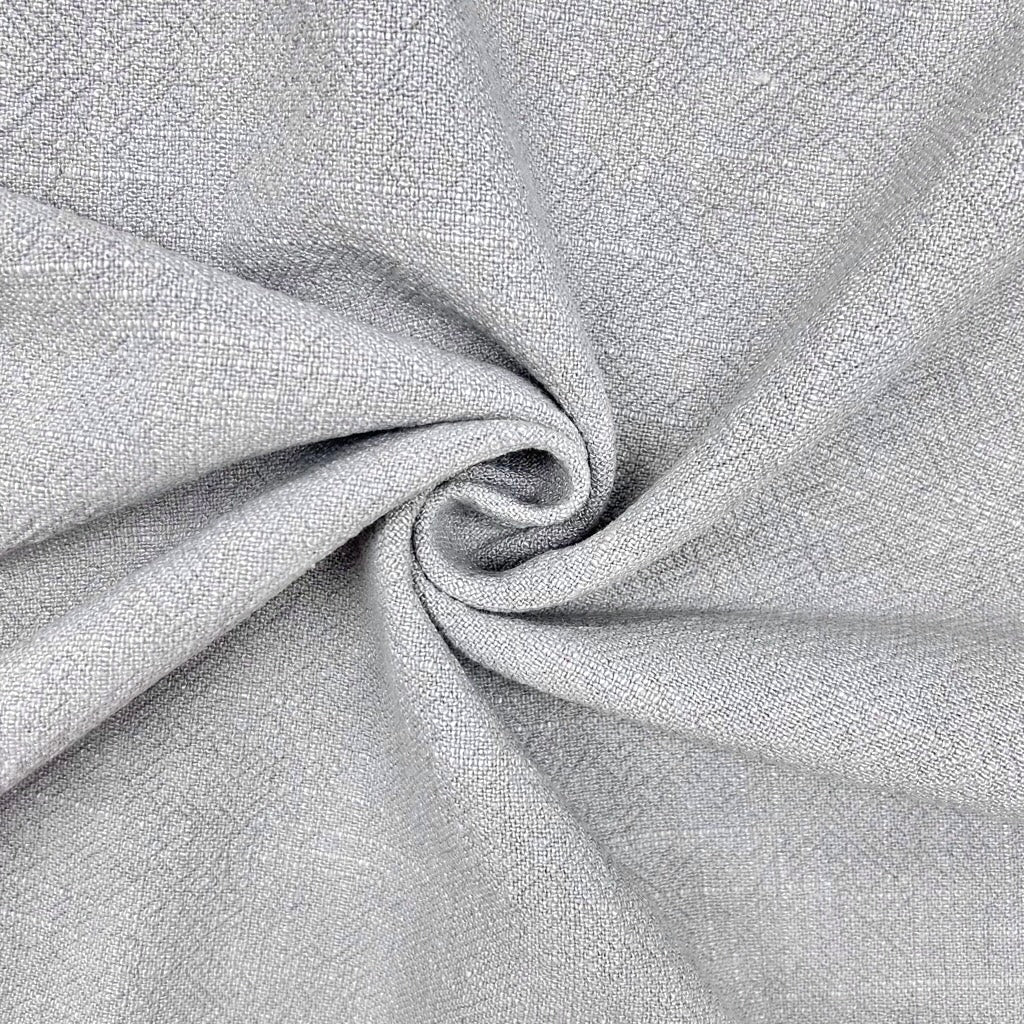 Special Offer Silver Stonewashed Linen Blend Fabric