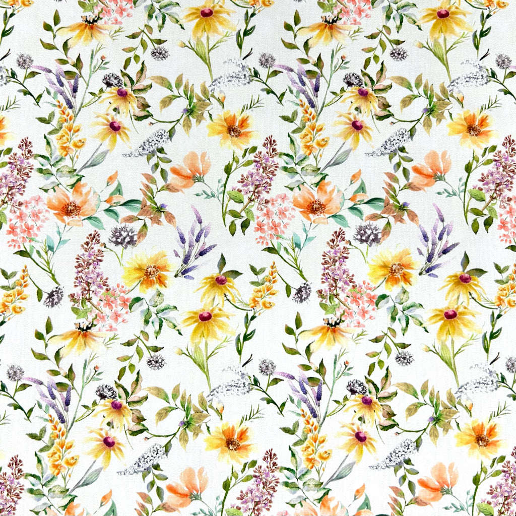 Daisy Vine Rose & Hubble Cotton Poplin Fabric