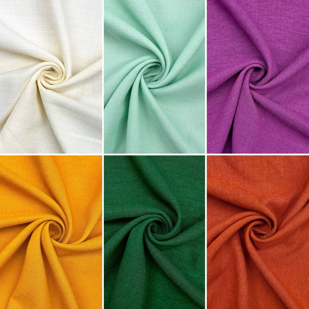 Special Offer Linen Look Polyester Fabric