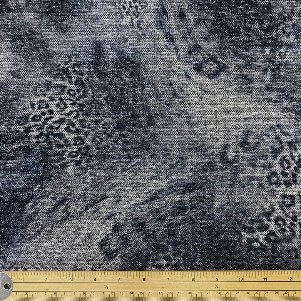 Leopard Print Lurex Jersey Fabric - Pound Fabrics