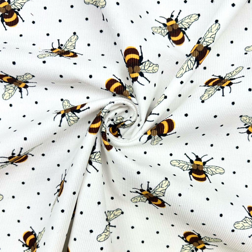 Honey Dot Needlecord Fabric