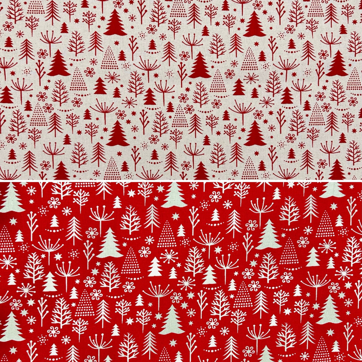 Winter Woodland Christmas Cotton Fabric