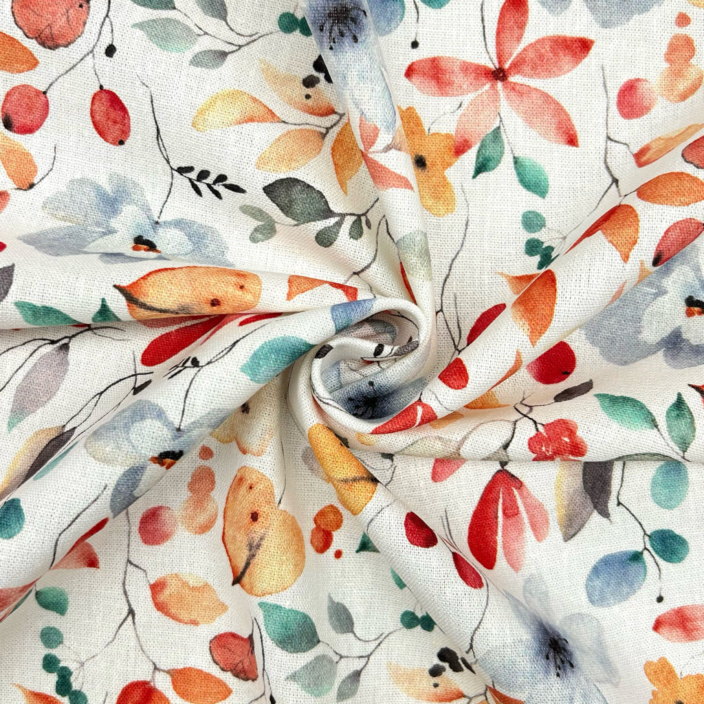 Falling Season Linen Viscose Fabric