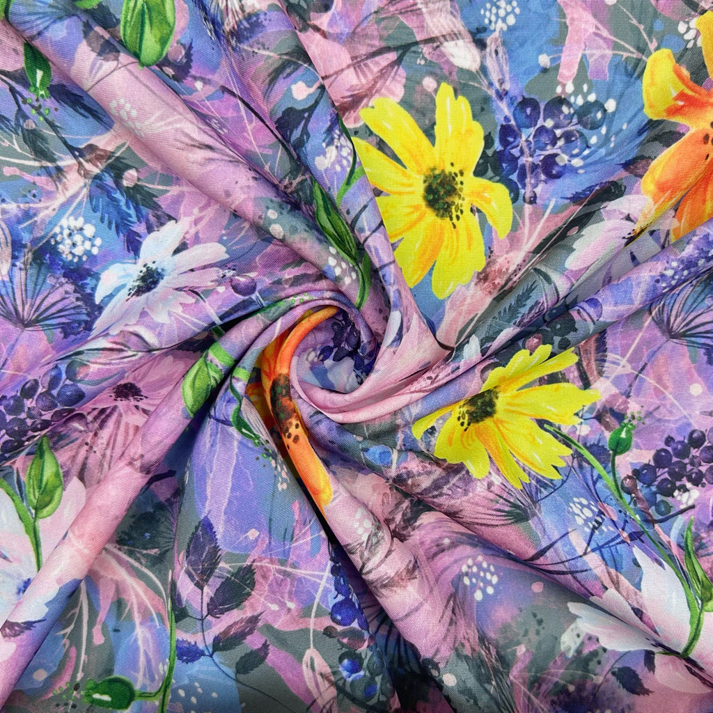 Blooms of Joy Polyester Fabric