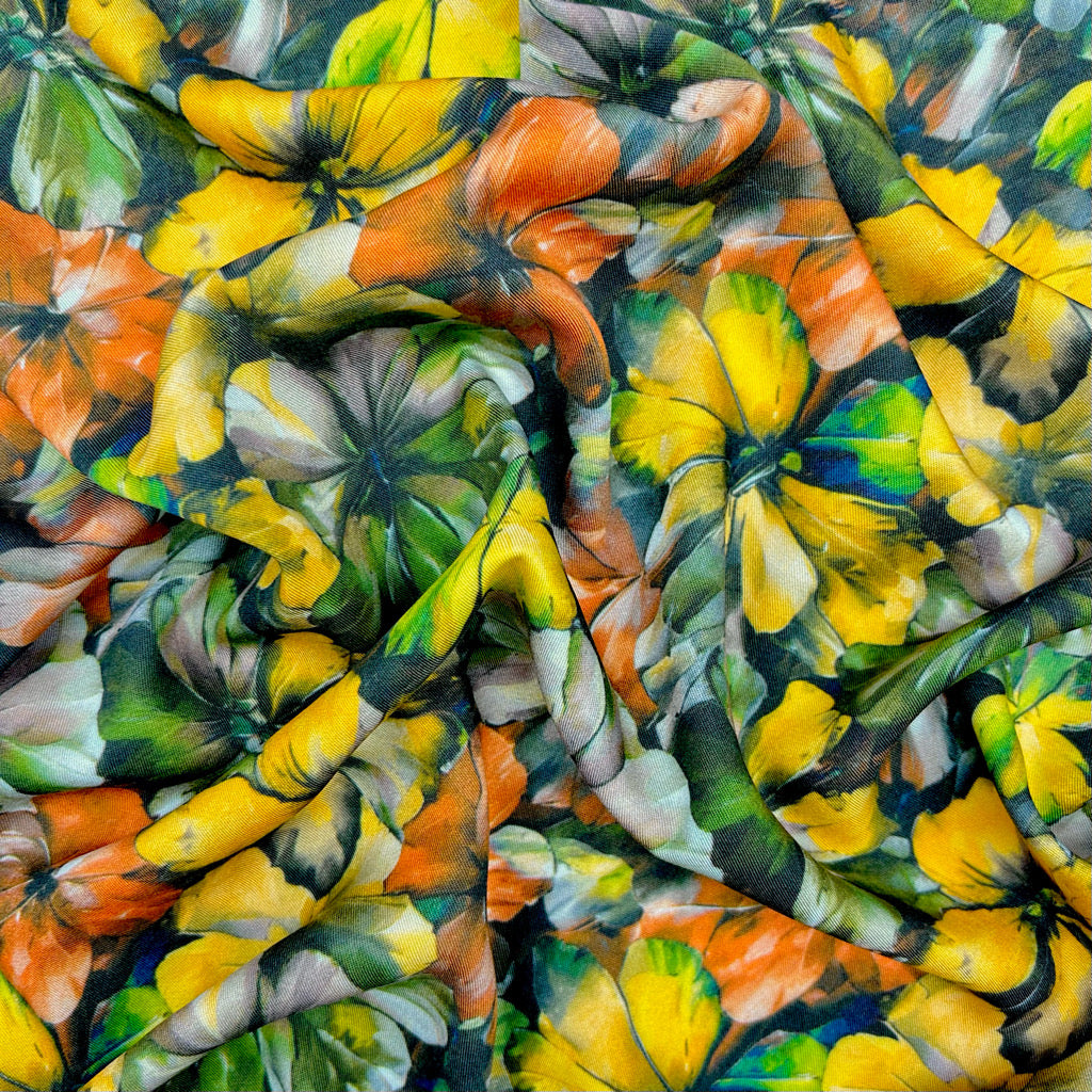 Midnight Muse Viscose Twill Fabric