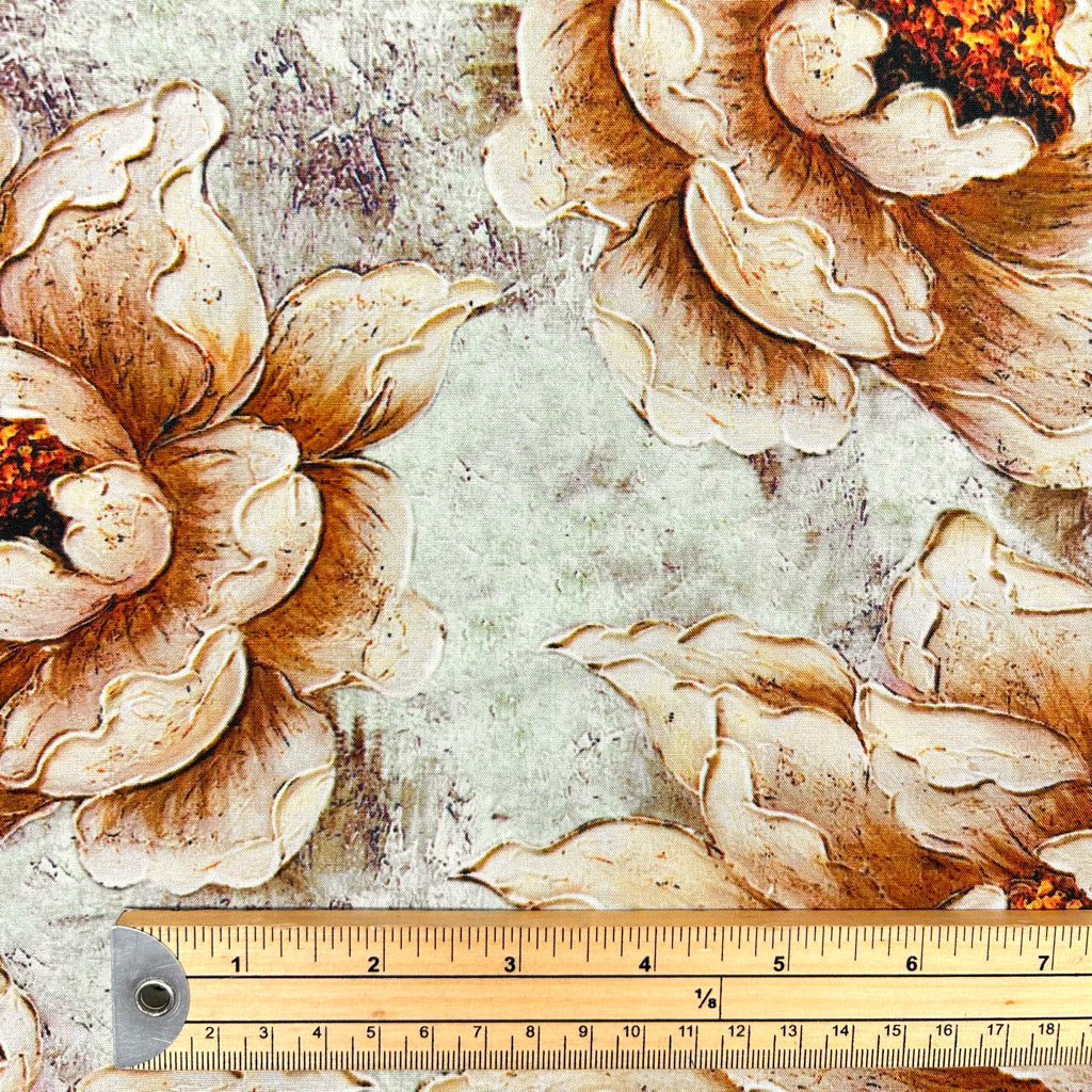 Faded Garden Viscose Fabric