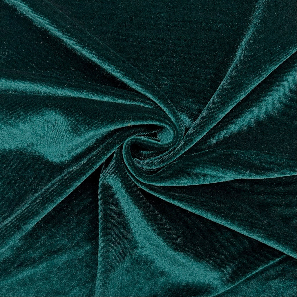 Plain Stretch Velvet Fabric
