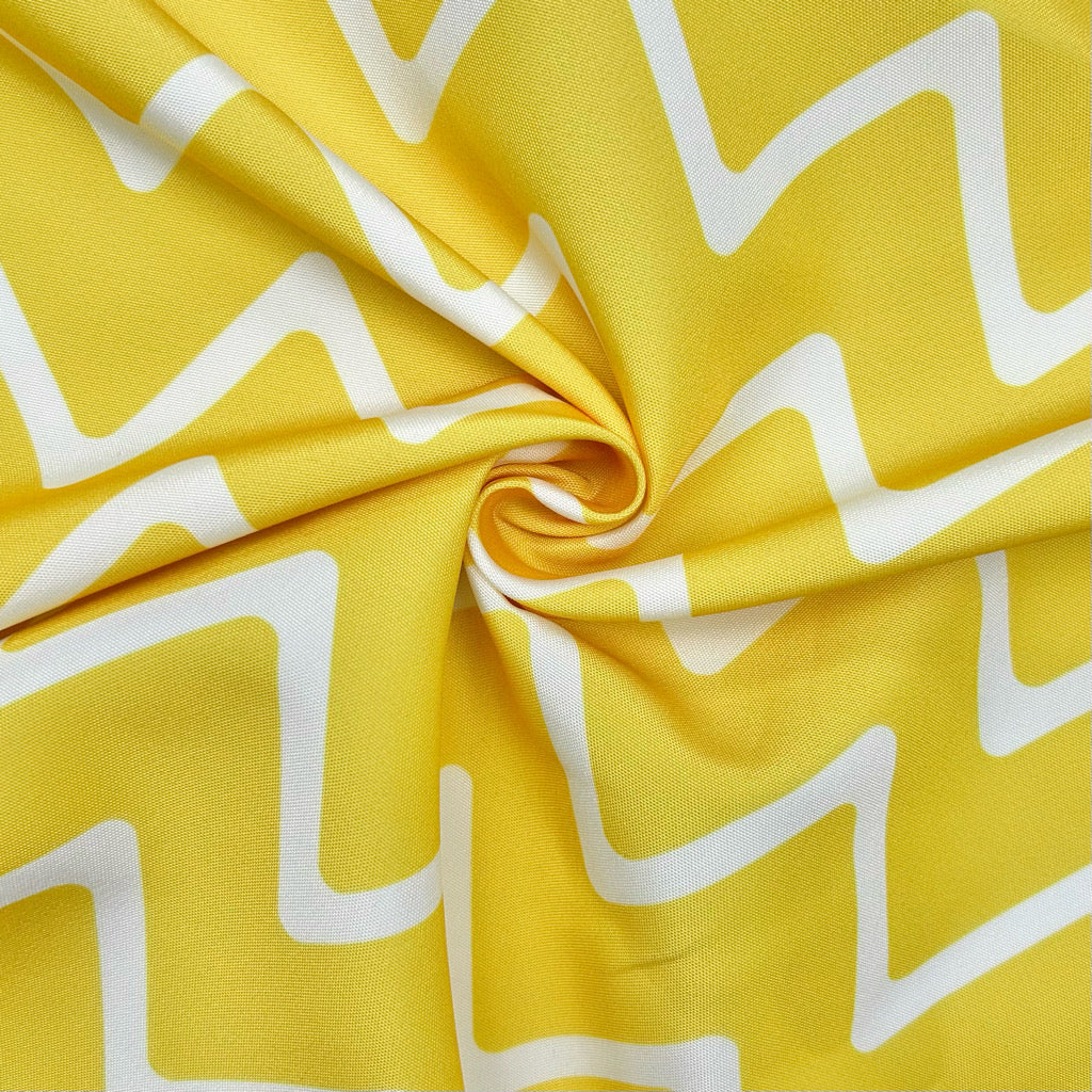 Chevron Print Water Resistant Fabric