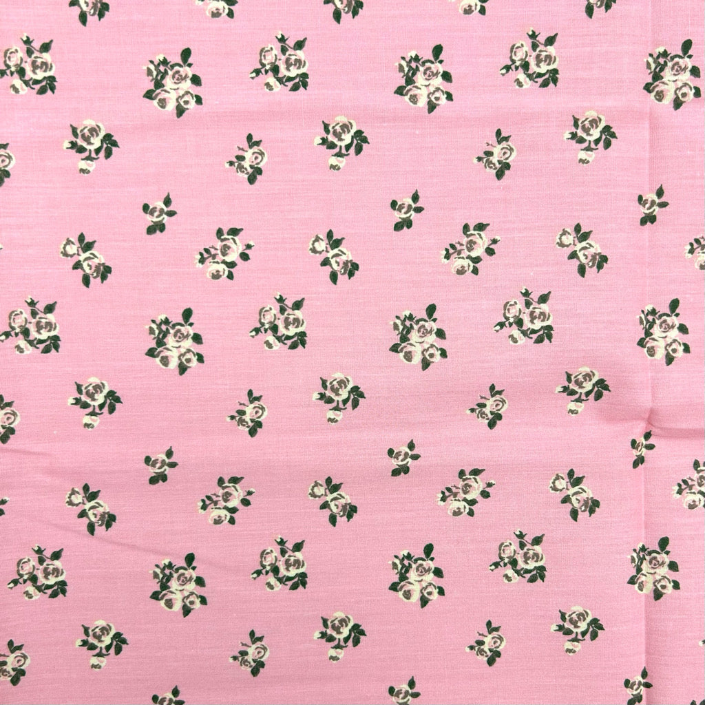 Blush Bouquet Polycotton Fabric - 3m Pre-cut