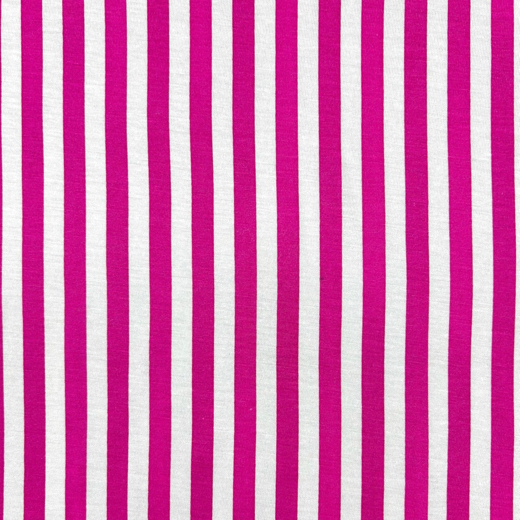 Special Offer Pink Stripe Jersey Fabric