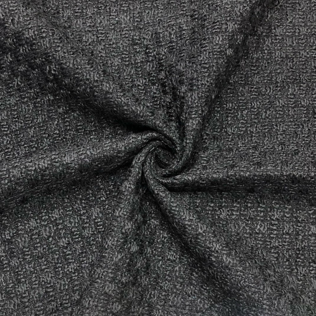 Black Fashion Tweed Fabric