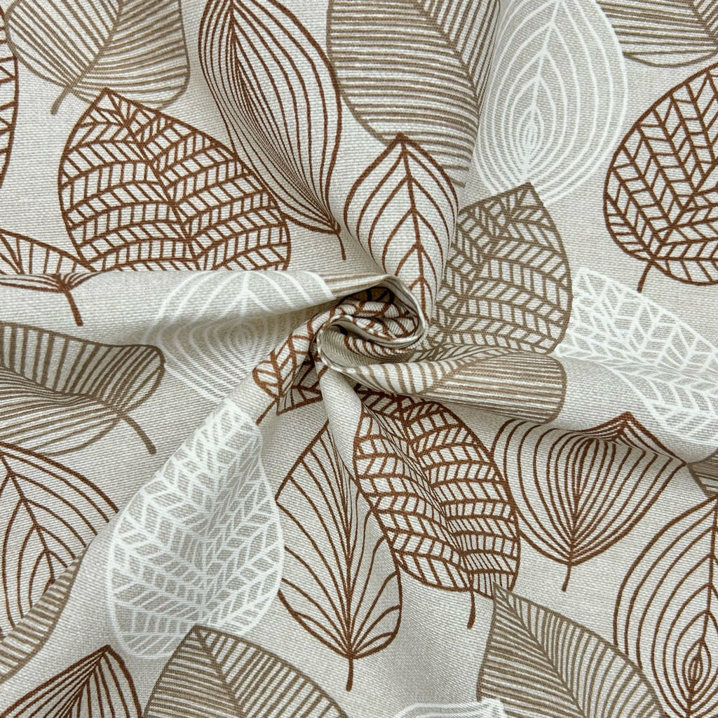 Linear Leaves Water Resistant Fabric