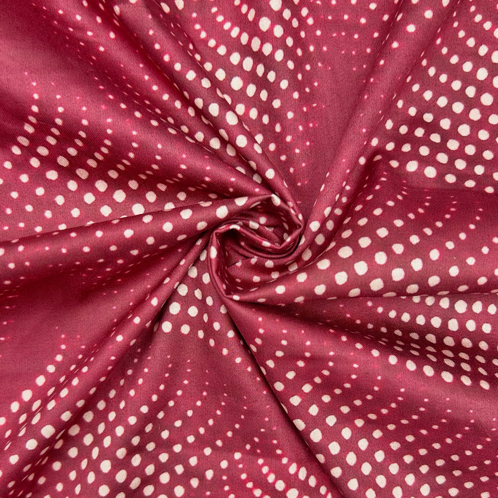 Flowing Dots Cotton Sateen Fabric