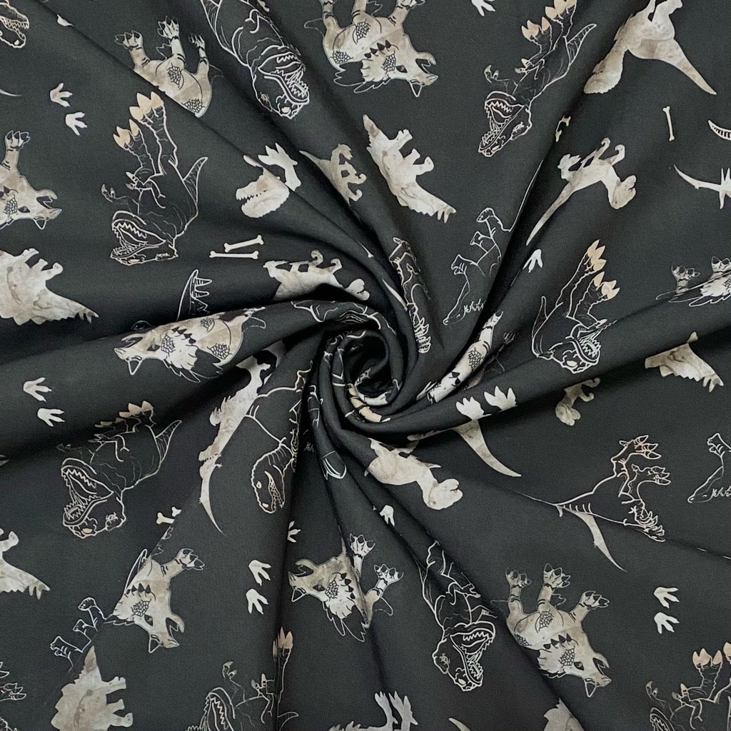 Dinosaurs Softshell Fabric