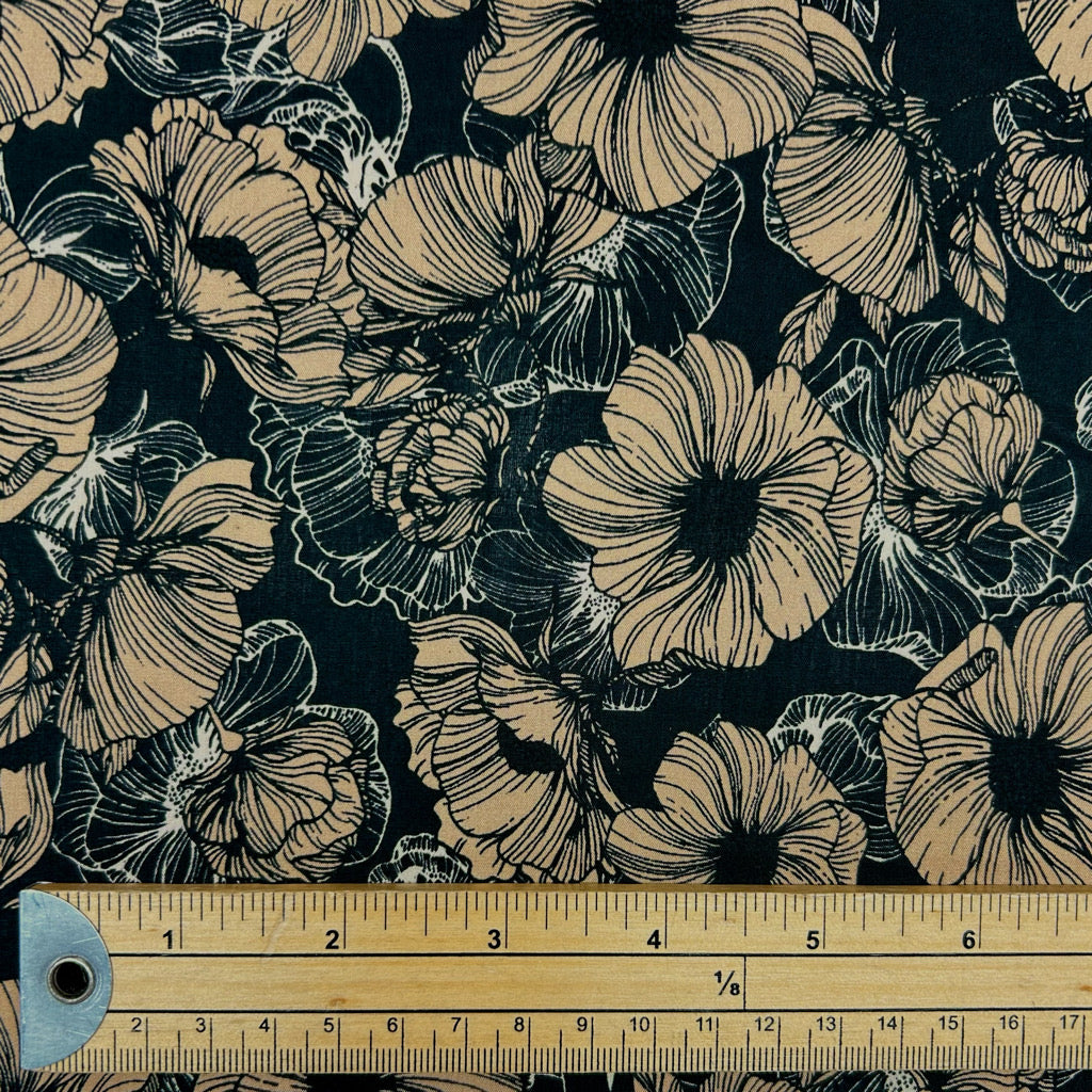 Classic Botanical Cotton Lawn Fabric
