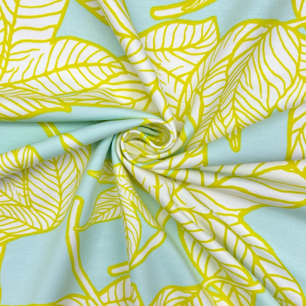 Leaf Canopy French Terry Fabric