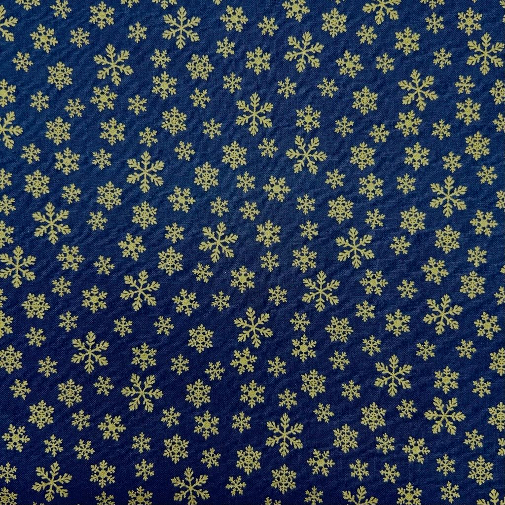 Snowflake Flurries Christmas Cotton Fabric