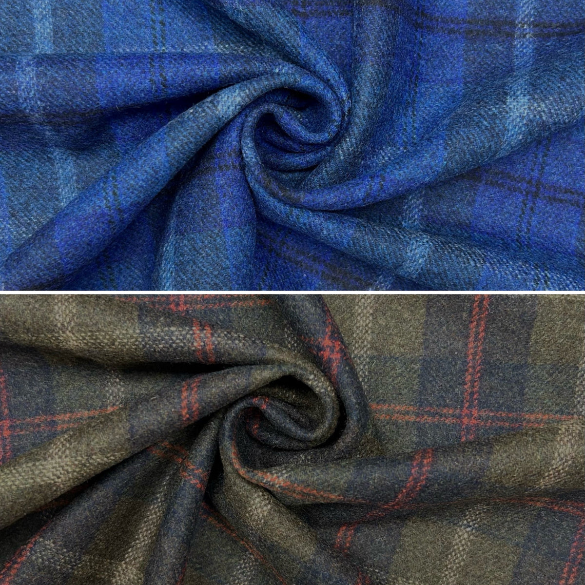 Timeless Check Wool Blend Fabric