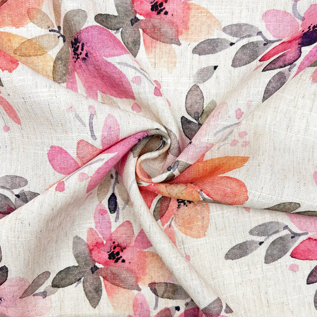 Rosewater Blush Linen Viscose Fabric