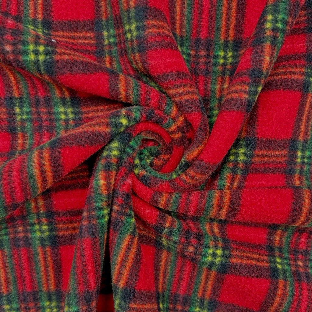 Evergreen Tartan Anti Pill Polar Fleece Fabric