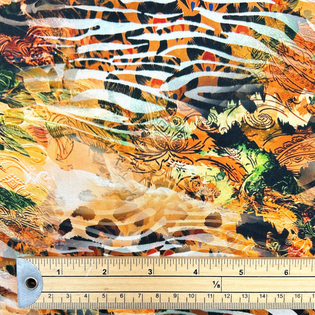 Wild Fusion Viscose Poplin Fabric