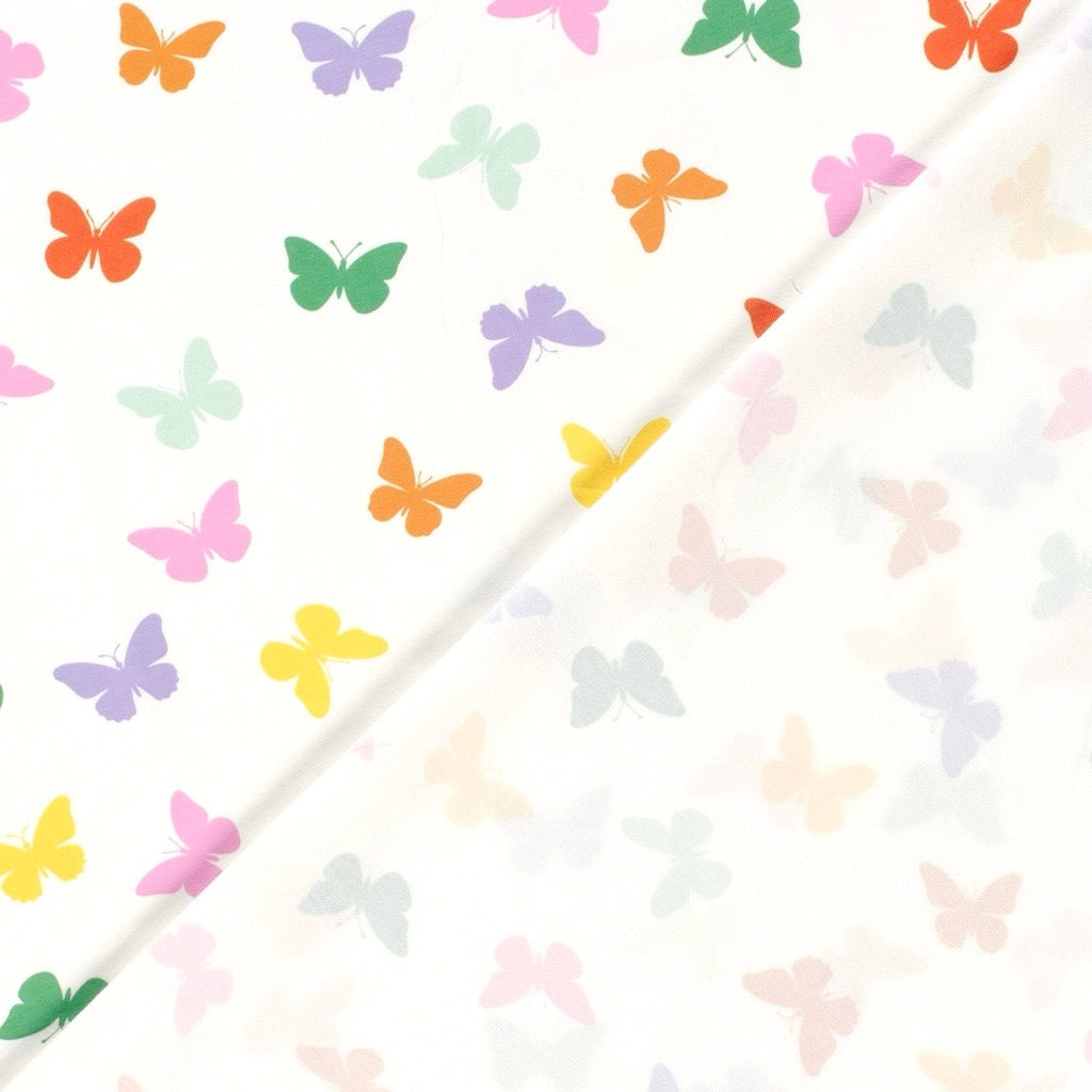 Butterfly Bliss Cotton Jersey Fabric