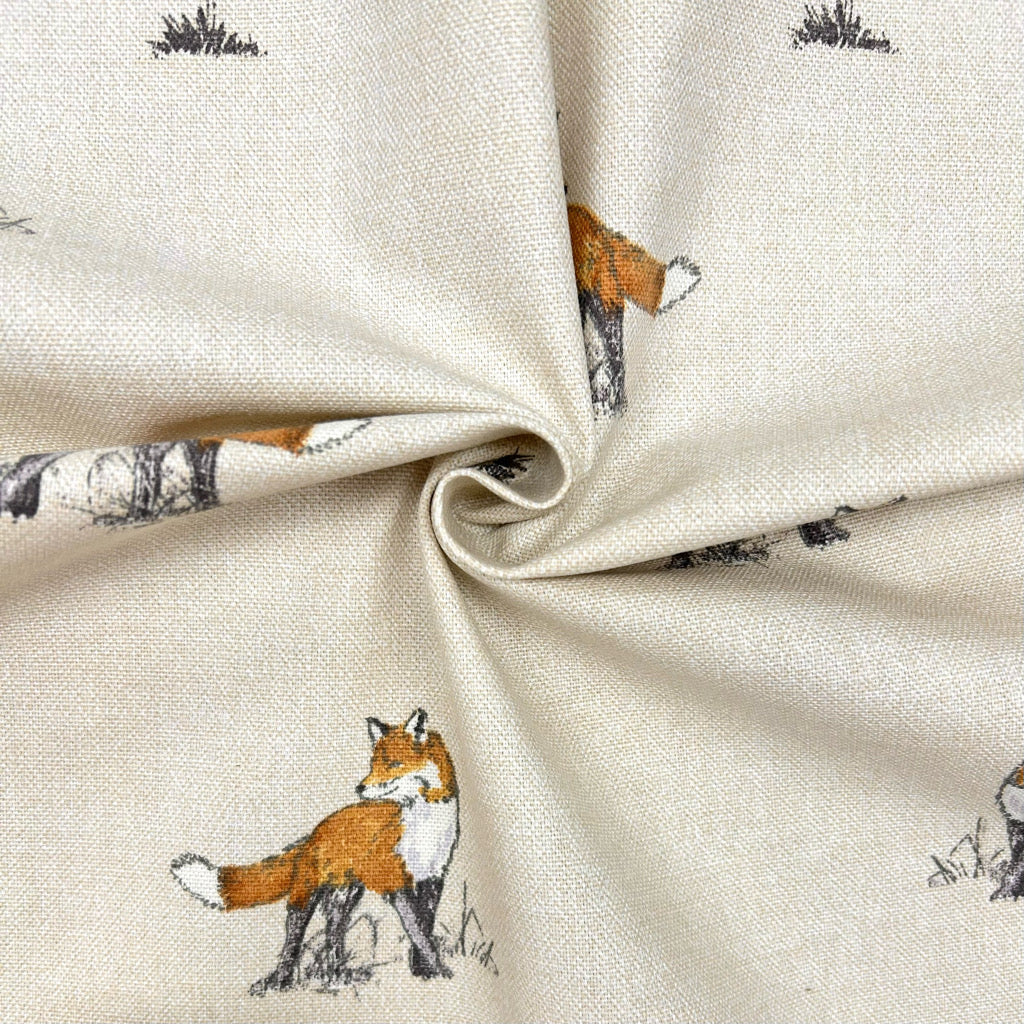 Forest Fox Cotton Canvas Fabric