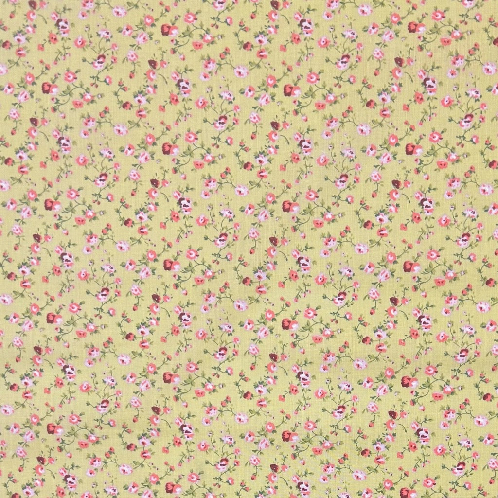 Dainty Flowers Polycotton Fabric - Pound Fabrics