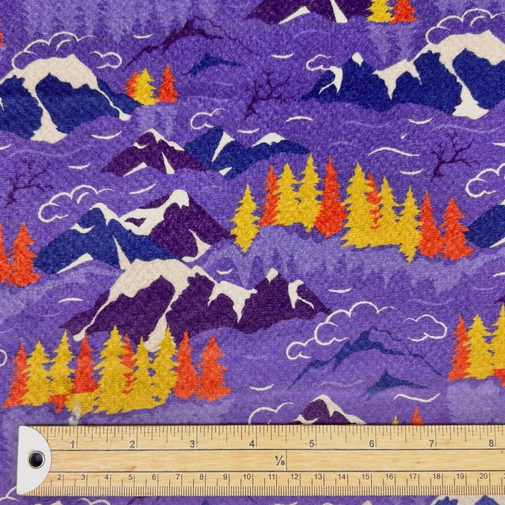 Mountain Meadow Sherpa Fur Backed Fleece Fabric
