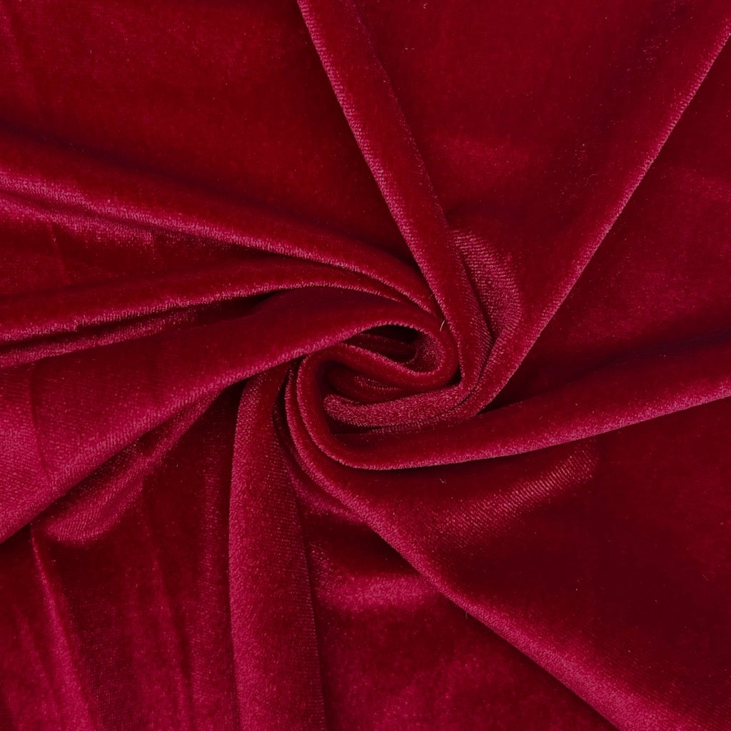 Plain Stretch Velvet Fabric