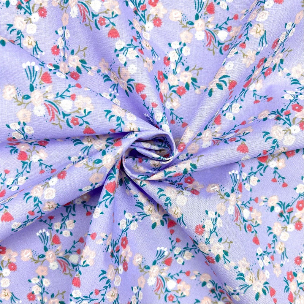 Heirloom Blossom Polycotton Fabric