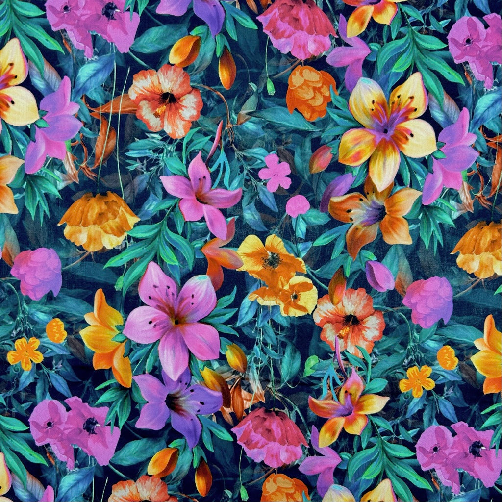 Paradise Botanical Cotton Lawn Fabric