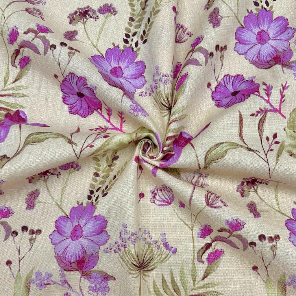 Spring Time Cotton Linen Fabric | Best UK Prices | Pound Fabrics