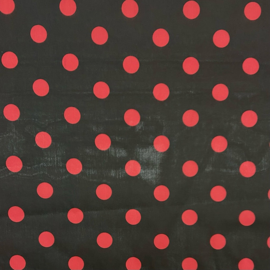 Large Polka Dot Polycotton Fabric