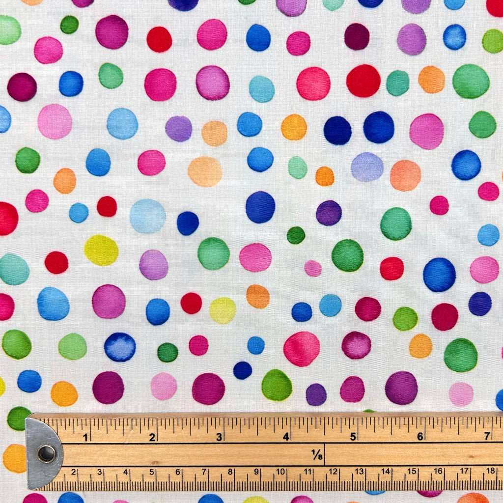 Candy Dots Polycotton Fabric