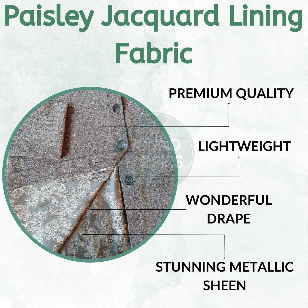 Paisley Jacquard Lining Fabric